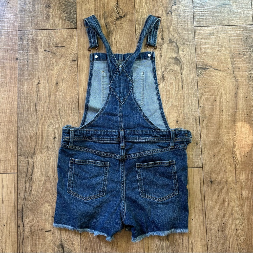 Cat & Jack Girls distressed overalls size L 10/12 - Picture 4 of 5
